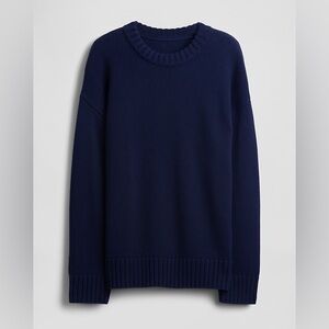 Gap 100% Cotton Oversized Sweater - NWOT, S, Navy